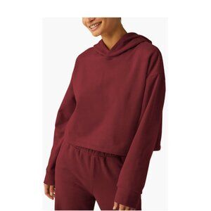 Beyond Yoga Wine Red Crop Hoodie XL